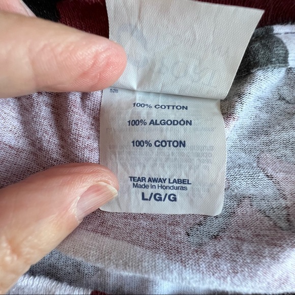 ⭐️ Vintage 2016 Jamboree in the Hills Red Camouflage Country Concert Tee LARGE - Picture 8 of 14